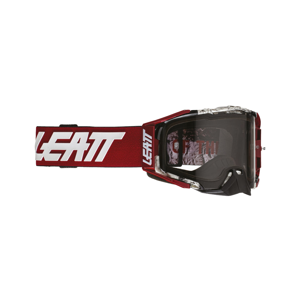Leatt 2024 Goggles Velocity 6.5 News Red - Light Grey Lens